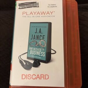 Playaway Audiobook Ex Library J. A. Jance Unfinished Business